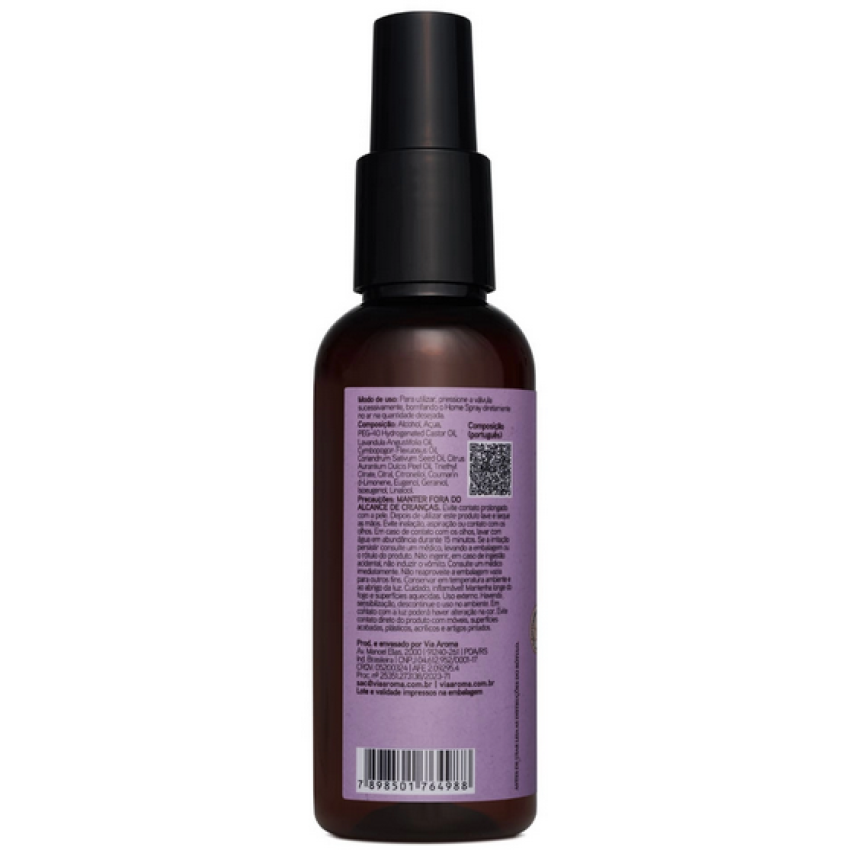 Home Spray - Bem-Estar 120ml - Aromatherapy - Via Aroma