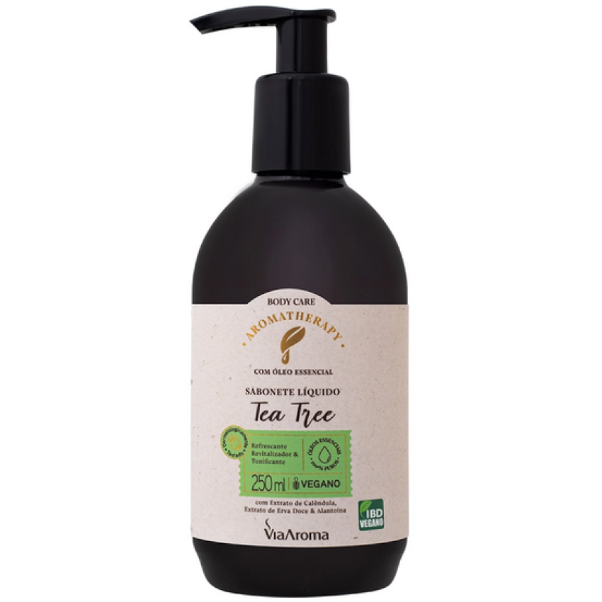 Sabonete Líquido Tea Tree 250ml – Aromatherapy – Via Aroma