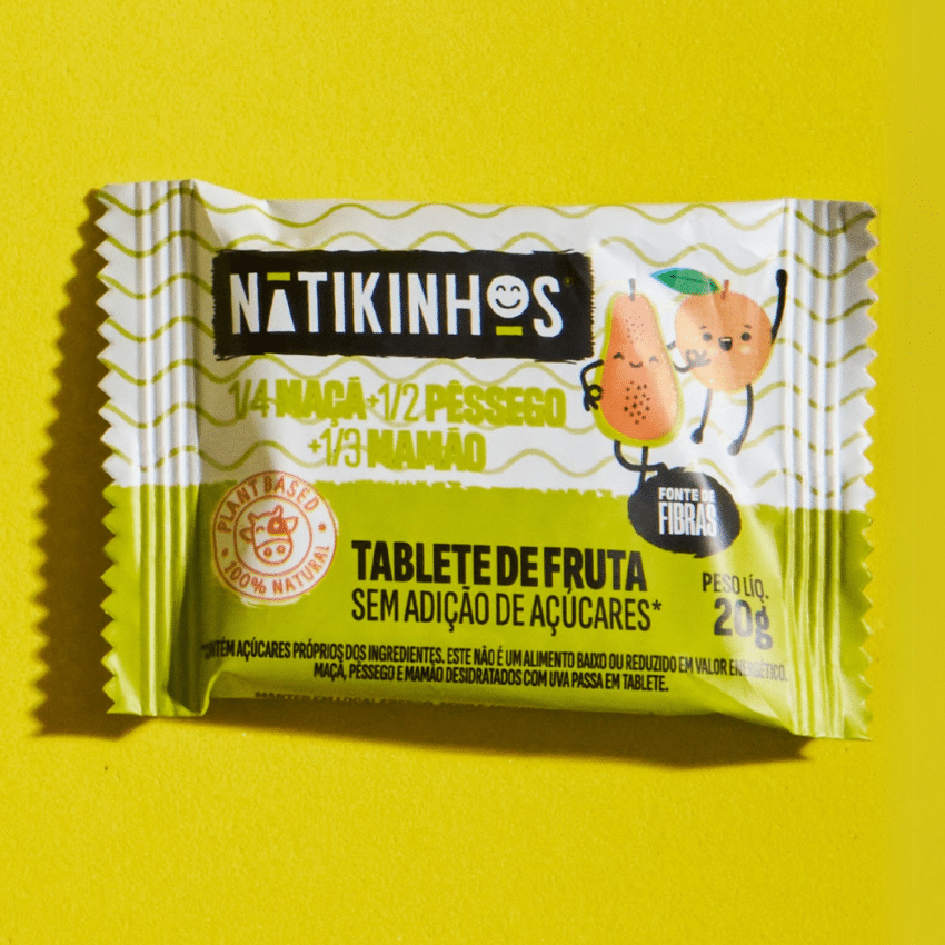 Tablete de Frutas - Salada de Frutas 60g (3 unid. 20g) - Nátikos