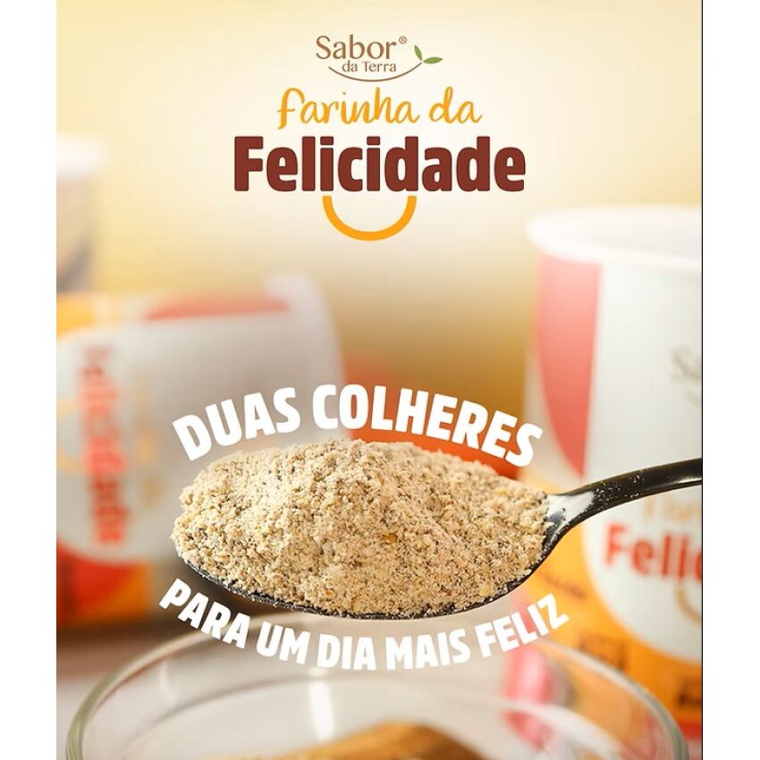 Mix Farinhas e Grãos Farinha Da Felicidade 200g - Sabor Da Terra