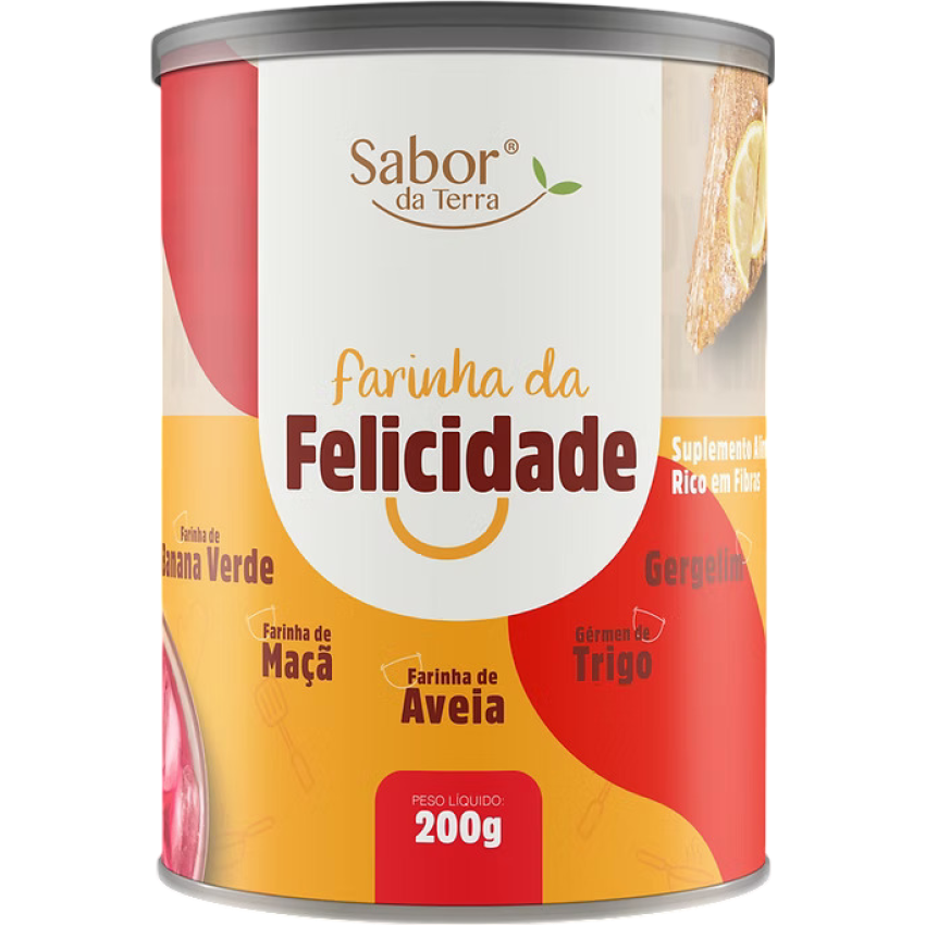 Mix Farinhas e Grãos Farinha Da Felicidade 200g - Sabor Da Terra