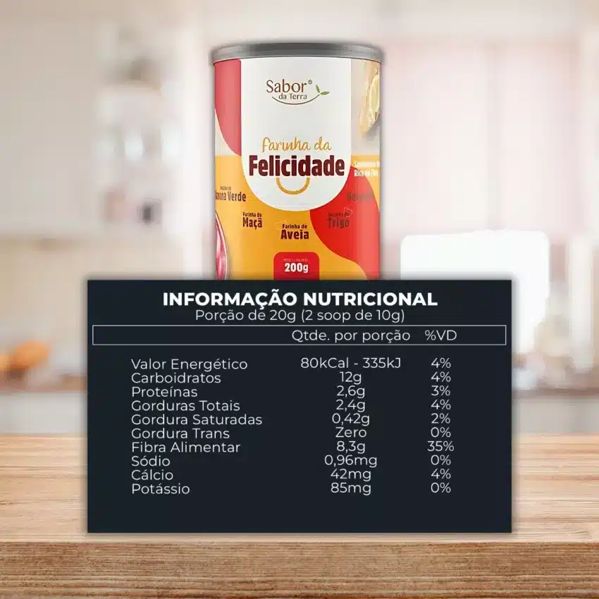 Mix Farinhas e Grãos Farinha Da Felicidade 200g - Sabor Da Terra
