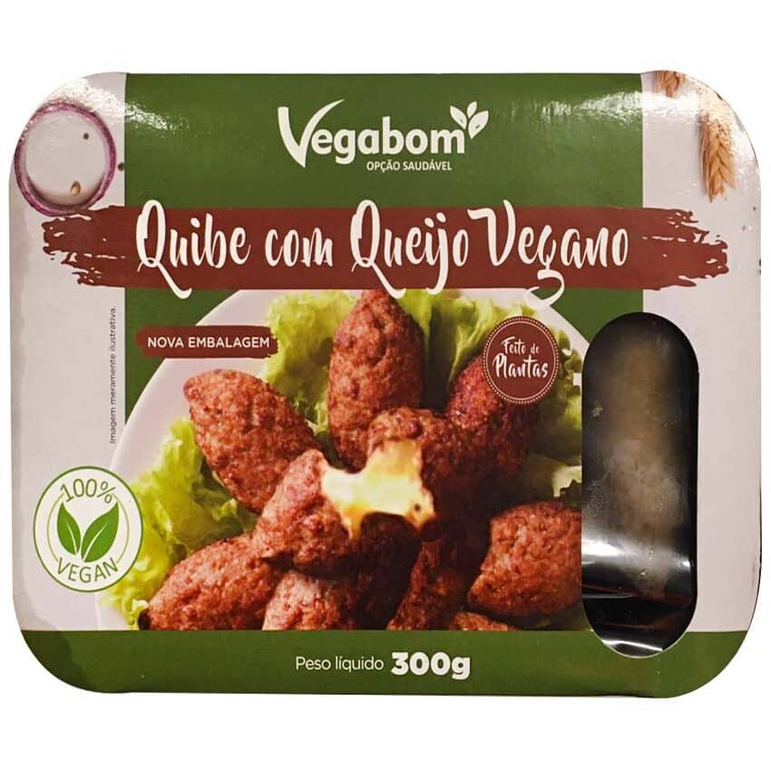 Quibe com Queijo Vegano 300g - Vegabom
