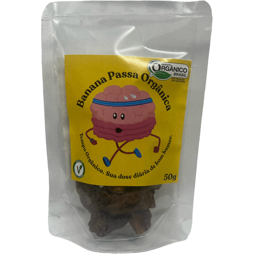 Banana Passa Orgânica e Vegana 50g - Tempo Orgânico