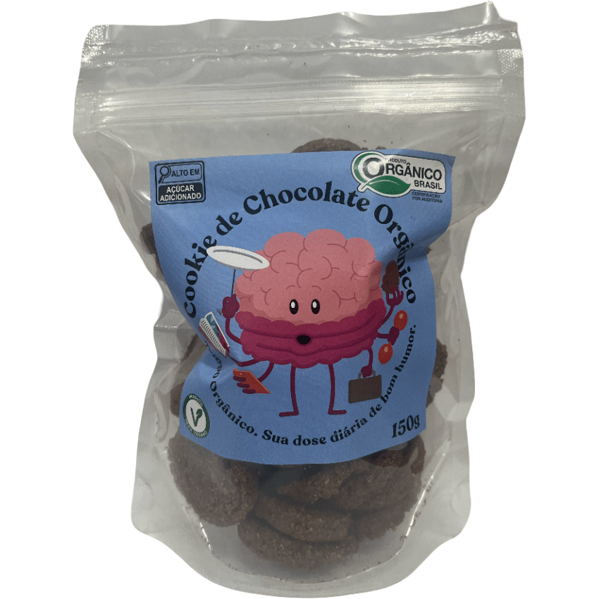 Cookies de Chocolate Orgânico e Vegano 150g - Tempo Orgânico