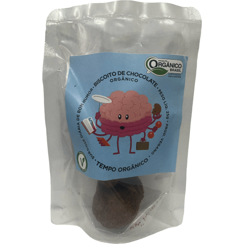 Cookies de Chocolate Orgânico e Vegano 25g - Tempo Orgânico
