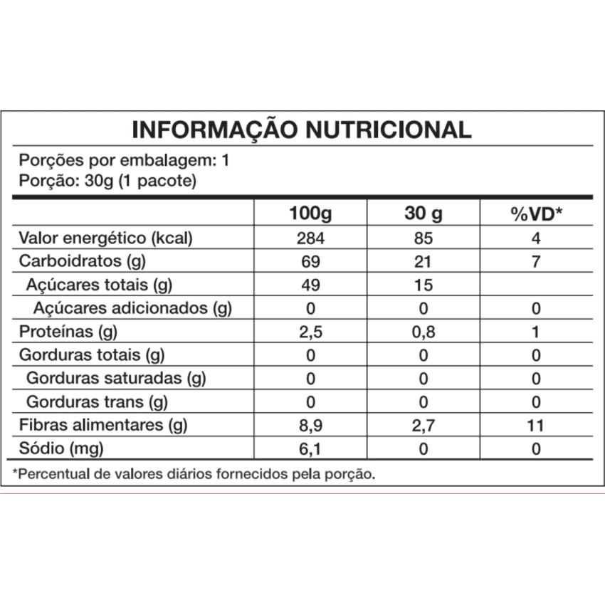Cubinhos de Frutas - Banana e Morango 30g - Nátikos